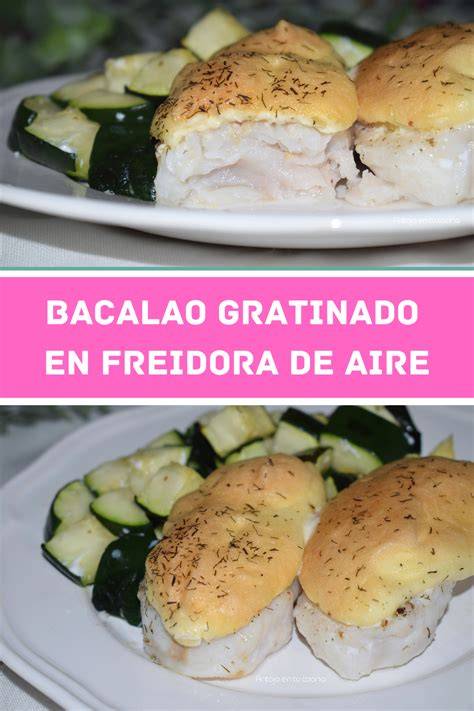 Merluza gratinada con alioli en freidora de aire