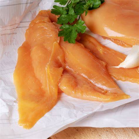 Pechuga de pollo fileteada