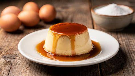 Quesillo Canario tradicional en un plato