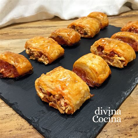 Bocaditos de hojaldre con almendra