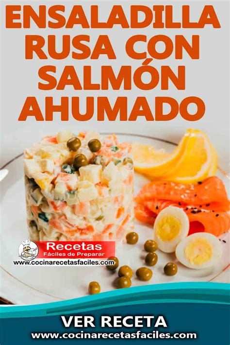Ensaladilla rusa con salmón ahumado y chips