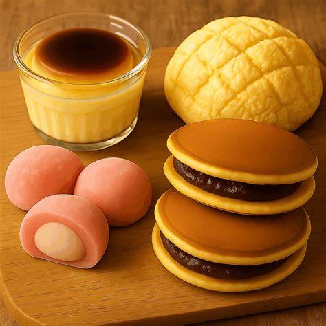Variedad de postres japoneses con anko