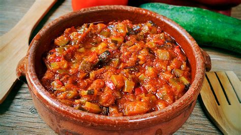 Pisto manchego con berenjenas y calabacín