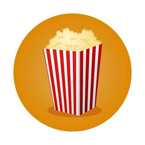 Icono de palomitas en estilo Emoji