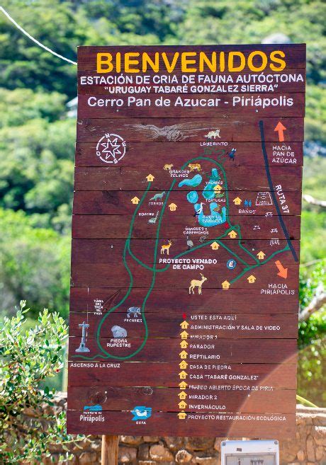 Mapa de ubicación del Pan de Azúcar y sus alrededores