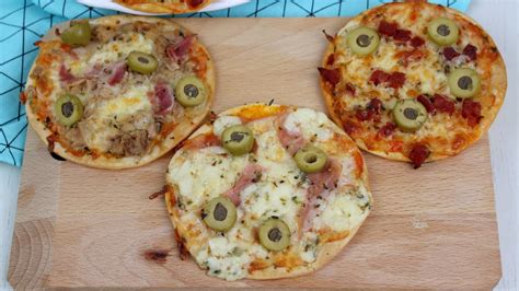 Mini pizzas de obleas