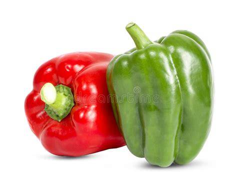 Pimientos rojos y verdes frescos