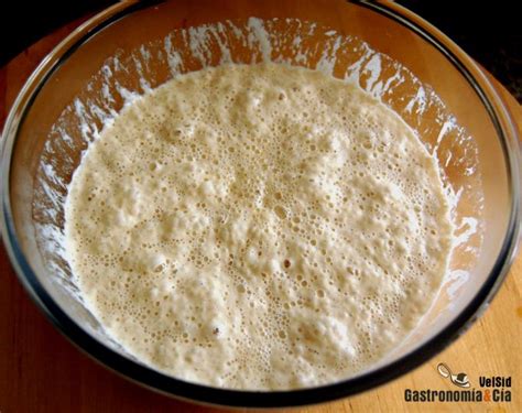 Masa de poolish en reposo