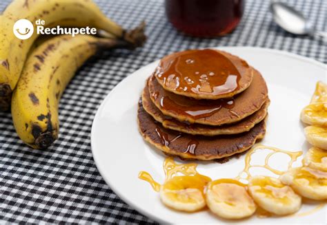Ingredientes para panqueques de plátano y chocolate