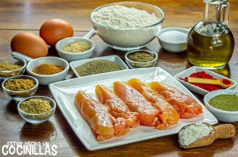 Ingredientes para rebozado de pollo