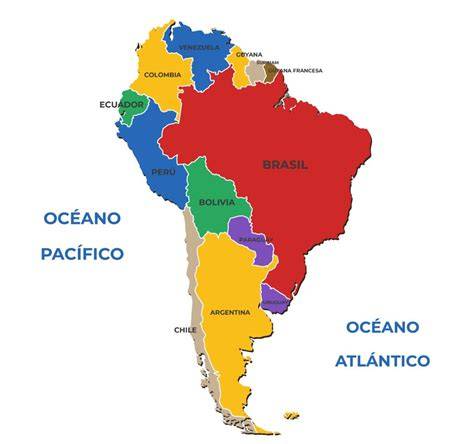 Mapa de Sudamérica con las regiones donde se consume el champús