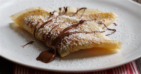 Crepe con Nutella servido