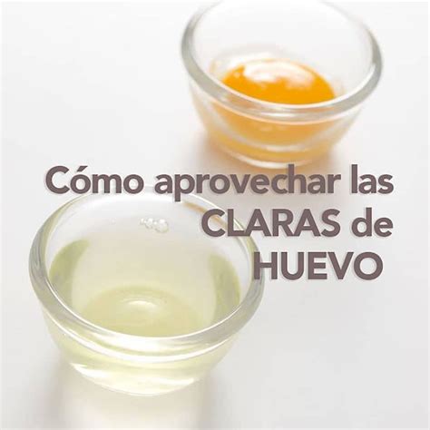 Claras de huevo separadas