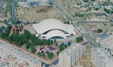 Infografía del futuro pabellón municipal de La Laguna