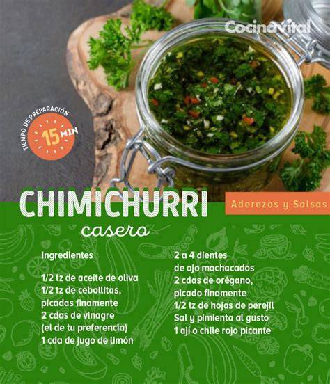 Ingredientes básicos para hacer chimichurri
