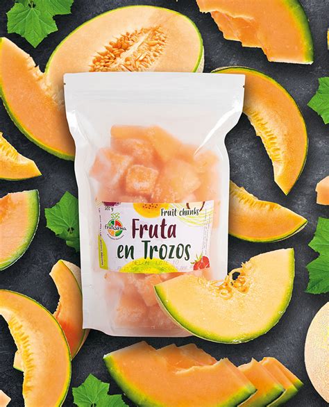 Proceso de triturado de melón congelado