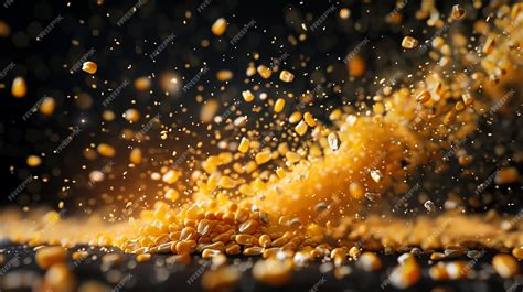Granos de maíz explotando