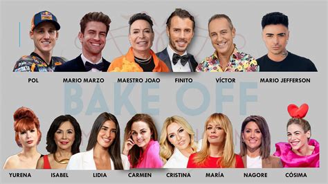 Concursantes de Bake Off: Famosos al horno en la carpa de repostería