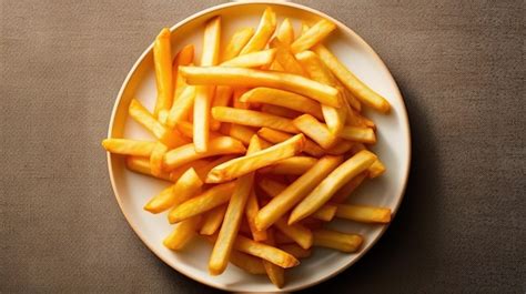 Papas fritas en un plato