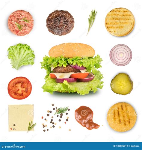 Ingredientes para hamburguesa suiza