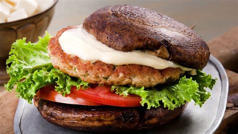 Hamburguesa vegetariana de portobello