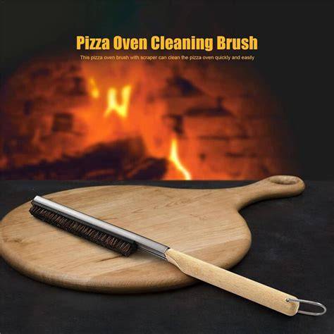 Limpieza de piedra para pizza