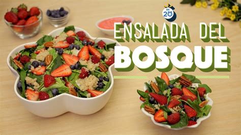 Ingredientes frescos para ensalada del bosque