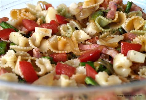 Ensalada templada de pasta