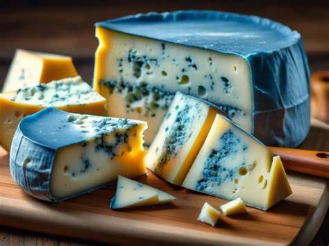 Variedad de quesos azules