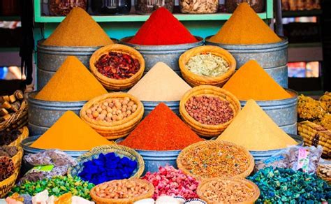 Variedad de especias marroquíes