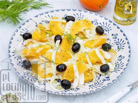 Preparación de la ensalada de naranja paso a paso