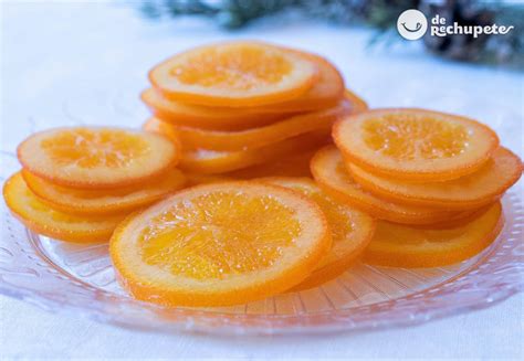 Rodajas de naranja confitada