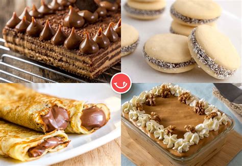 Variedad de postres y dulces hechos con levadura de panadero