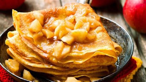 Ingredientes para panqueques de manzana al ron
