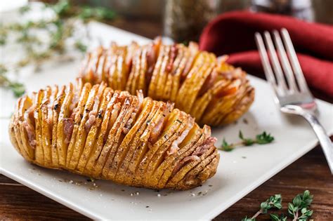 Patatas Hasselback doradas