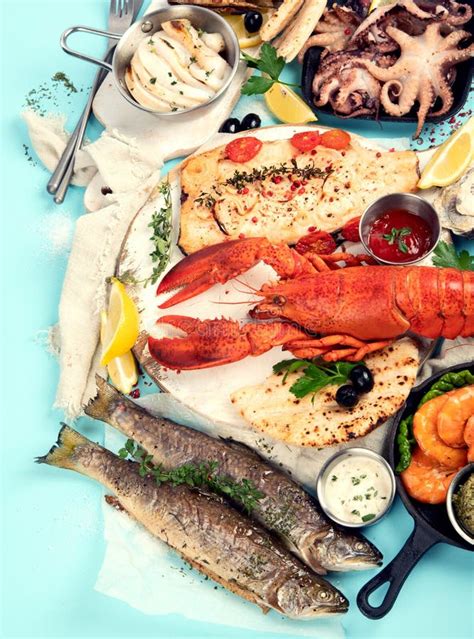 Pescados y mariscos variados