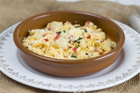 Migas de bacalao desalado