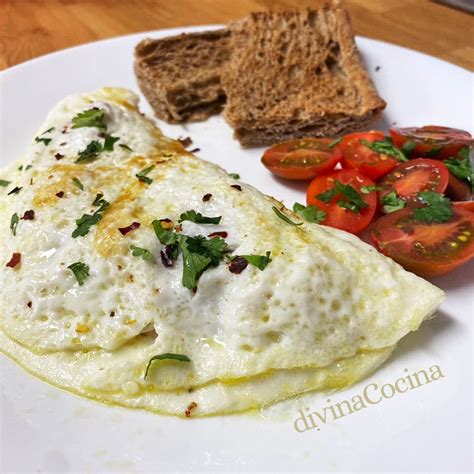 Tortilla de claras de huevo