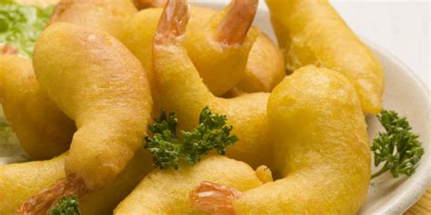Gambas con gabardina