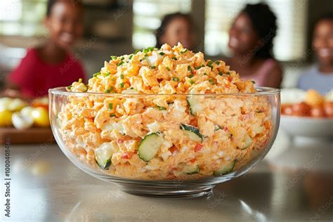 ensalada fría servida en un tazón grande