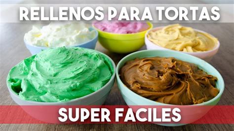 Variedad de coberturas y rellenos para tortas