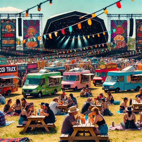 Food trucks en festival de hamburguesas