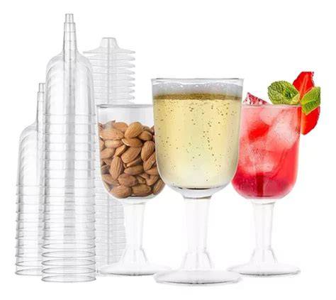 Variedad de copas desechables para postres