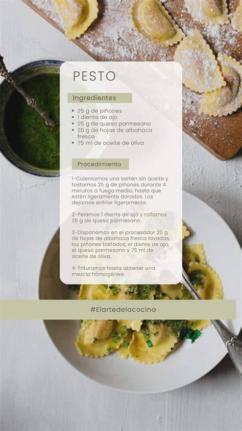Ingredientes básicos para el pesto genovés