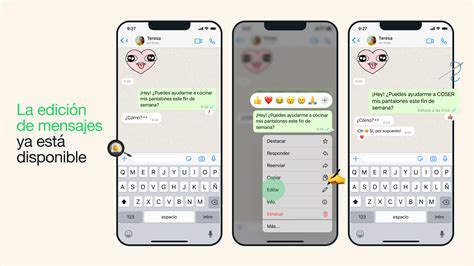 Esquema de los estados de los mensajes de WhatsApp: reloj, una palomita, dos palomitas grises y dos azules