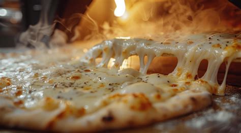 Pizza recién horneada con bordes crujientes