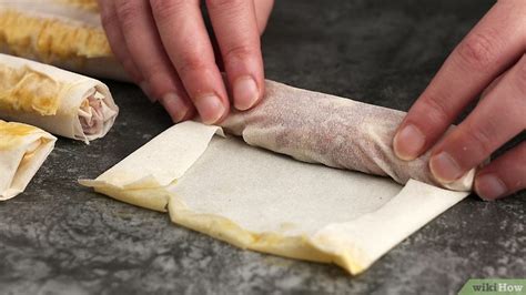 Técnica para enrollar spring rolls