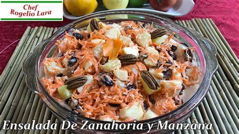 Ensalada de zanahoria, manzana y naranja