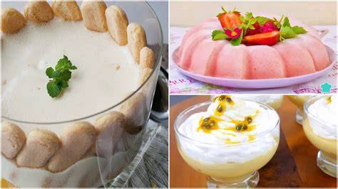 Postres con leche evaporada