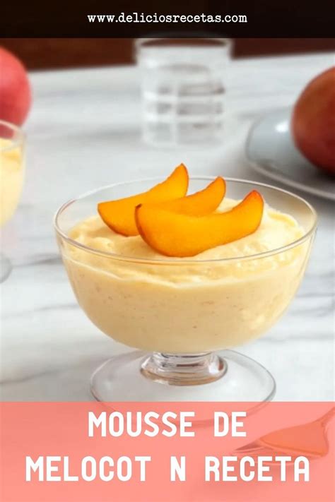 Ingredientes para mousse de melocotón en almíbar
